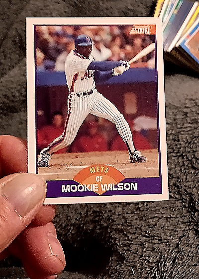1989 Score #302 Mookie Wilson — front