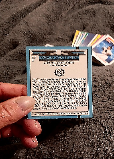 1991 Donruss Diamond Kings #3 Cecil Fielder — back