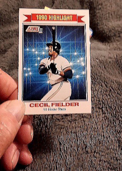 1991 Score 1990 Highlight Cecil Fielder — front