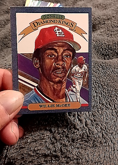1986 Donruss Diamond Kings #3 Willie McGee — front