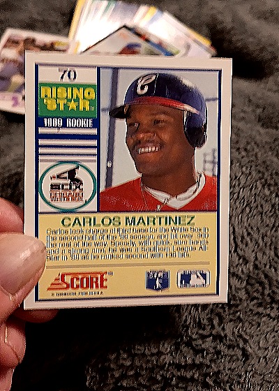 1989 Score #24 Carlos Martinez — back