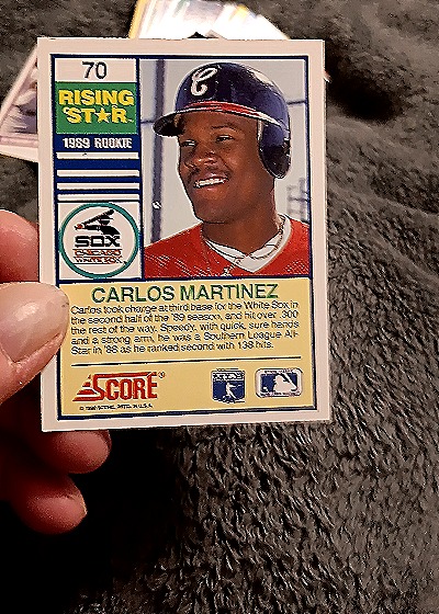 1990 Score 70 Carlos Martinez — back