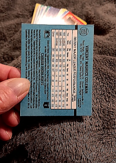 1991 Donruss #181 Vince Coleman — back