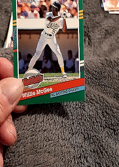 1991 Donruss Bonus Cards #BC-22 Willie McGee — front
