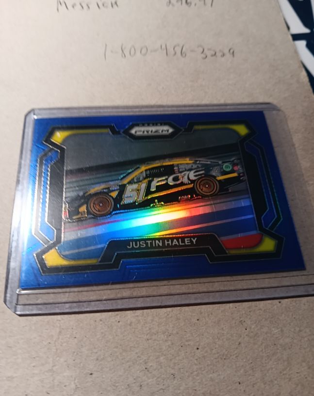 2024 Panini Prizm Racing Rides Blue Prizm Justin Haley — front