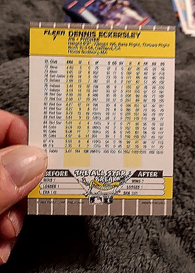 1989 Fleer #7 Dennis Eckersley — back