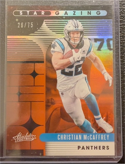 2020 Panini Absolute Star Gazing #SG-CM Christian McCaffrey — front