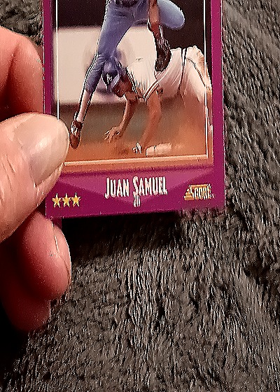 1988 Score #384 Juan Samuel — front