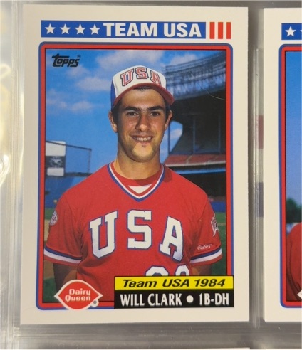 1992 Topps Dairy Queen #3 Will Clark Team USA — front