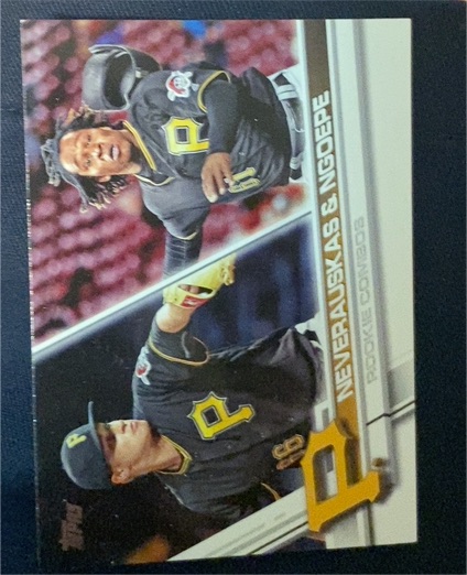 2017 Topps Update #US102 Dovydas Neverauskas & Gift Ngoepe Rookie Card — front