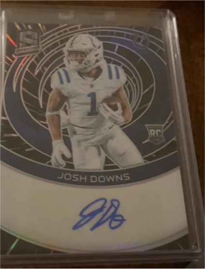 2023 Panini Spectra Rookie Autographs Hyper Prizm #RAU-JDO Josh Downs — front