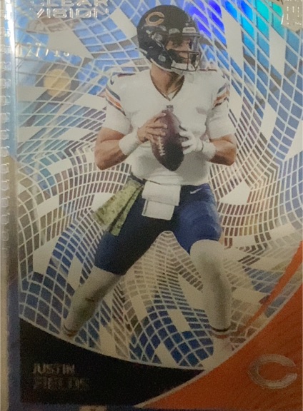 2021 Panini Chronicles Clear Vision Rookies #CVR-10 Justin Fields — front