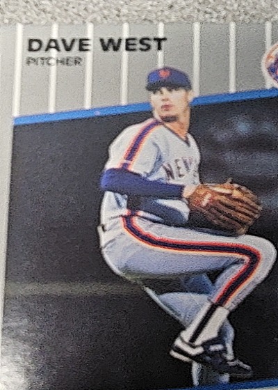 1989 Fleer #51 Dave West — front