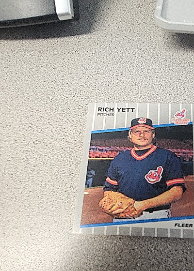 1989 Fleer #417 Rich Yett — front