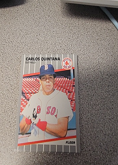 1989 Fleer #95 Carlos Quintana — front