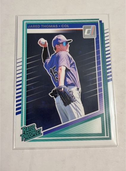 2025 Donruss #147 Jared Thomas Rated Prospect — front