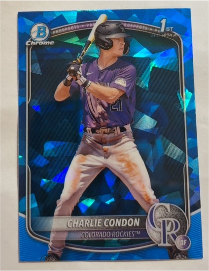 2025 Bowman Chrome #BCP-75 Charlie Condon — front