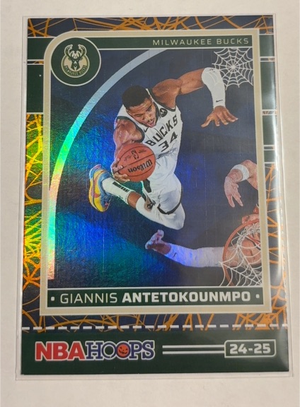 2024-25 Panini NBA Hoops Haunted Hoops #24-25 Giannis Antetokounmpo — front