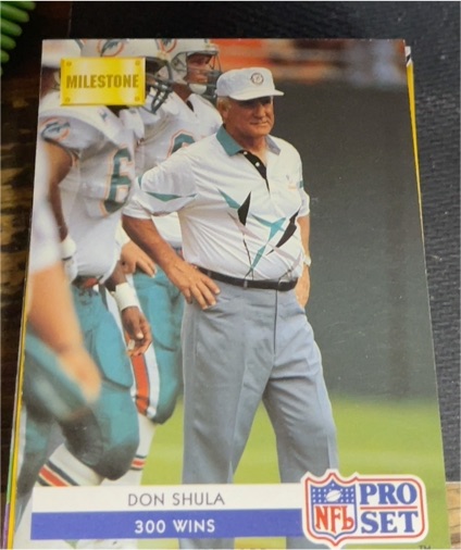 1992 Pro Set #23 Don Shula — front