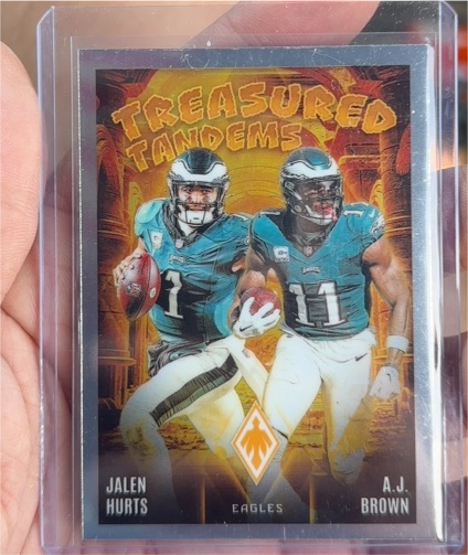 2024 Panini Phoenix #TT-PHL Jalen Hurts, A.J. Brown Treasured Tandems — front