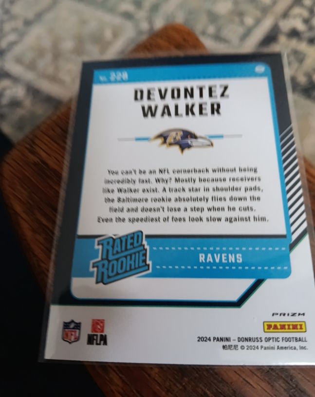 2024 Panini Donruss Optic #228 Devontez Walker — front