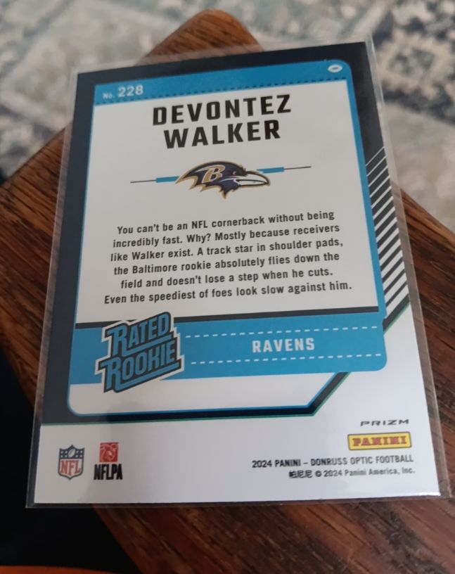 2024 Panini Donruss Optic #228 Devontez Walker — front