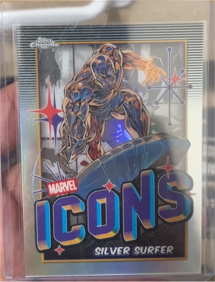 2025 Topps Chrome Marvel Icons #MI-4 Silver Surfer — front