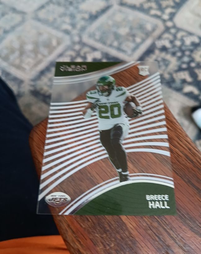 2022 Panini Chronicles Clear Vision #CVR-2 Breece Hall — front