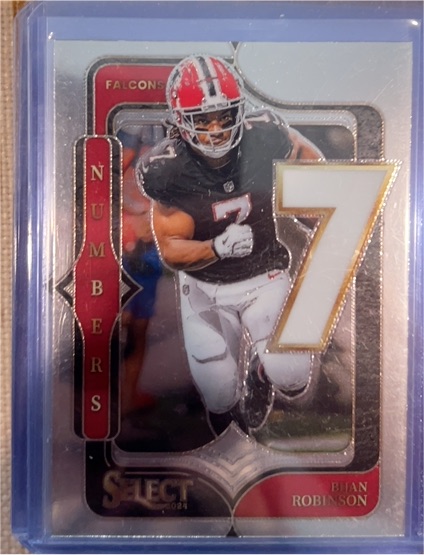 2024 Panini Select #7 Bijan Robinson Select Numbers — front