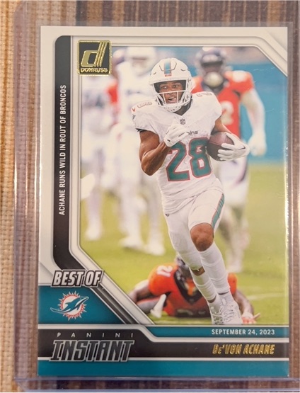 2024 Donruss #2 De'Von Achane Best of Panini Instant — front