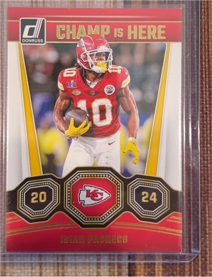 2024 Donruss #3 Isiah Pacheco Champ is Here Kansas City Chiefs — front