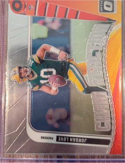 2024 Panini Donruss Optic #1 Jordan Love Chain Reaction — front