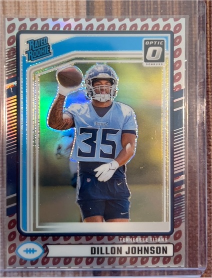 2024 Donruss Optic #399 Dillon Johnson — front