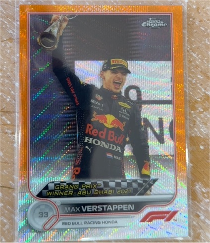 2022 Topps Chrome Formula 1 #172 Max Verstappen Grand Prix Winner Abu Dhabi — front