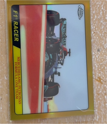 2022 Topps Chrome Formula 1 Racer Mercedes-AMG Petronas #T68-GR — front