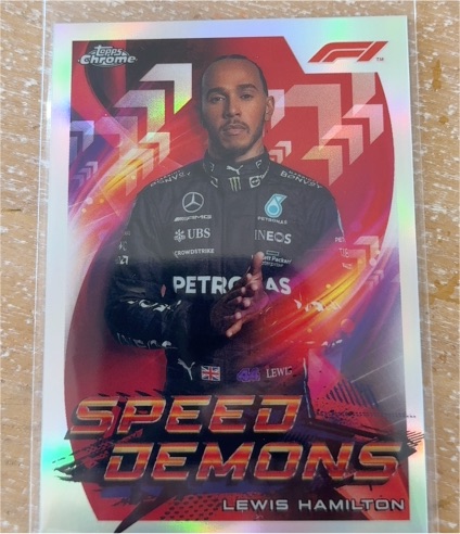 2022 Topps Chrome Formula 1 #SD-LH Lewis Hamilton Speed Demons — front