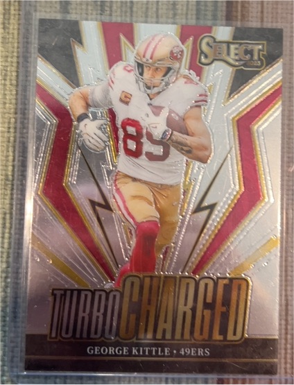 2023 Panini Select #TUR-GKI George Kittle Turbocharged — front