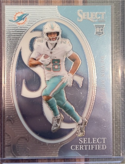 2023 Panini Select #CRO-DAC De'Von Achane Select Certified Rookies — front