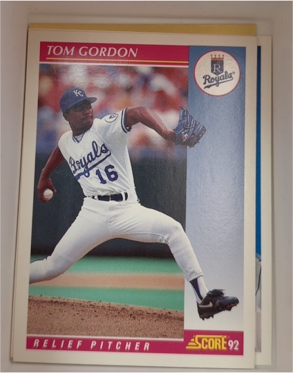 1992 Score #16 Tom Gordon — front