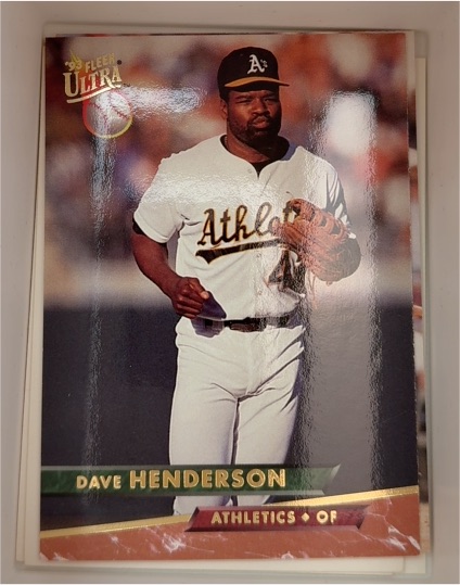 1993 Fleer Ultra Dave Henderson # — front