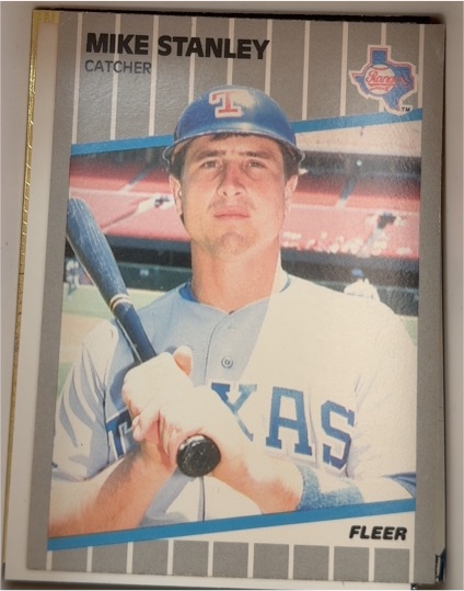 1989 Fleer #533 Mike Stanley Texas Rangers — front