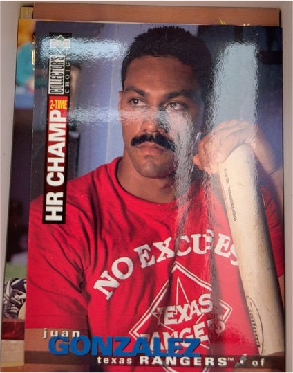 1995 Upper Deck Collector's Choice #84 Juan Gonzalez — front