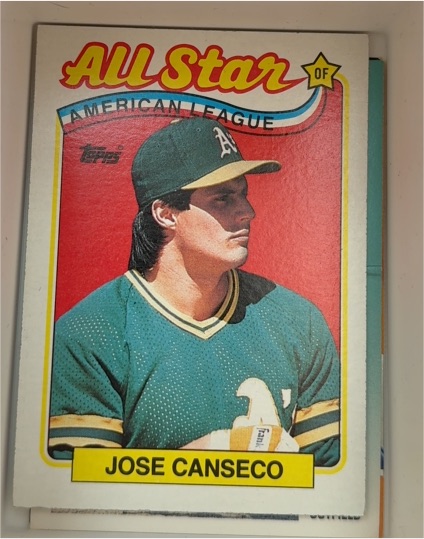 1989 Topps #401 Jose Canseco — front