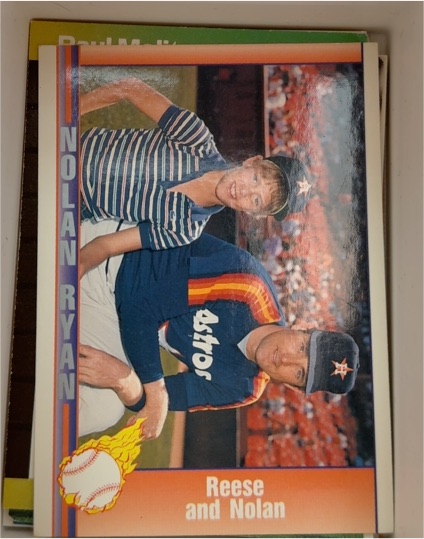 1991 Pacific Nolan Ryan Texas Express #149 Reese and Nolan — front