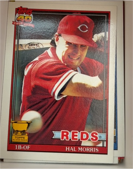 1991 Topps #642 Hal Morris — front