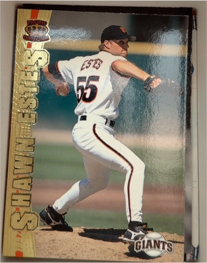 1997 Pacific Crown Collection #442 Shawn Estes — front