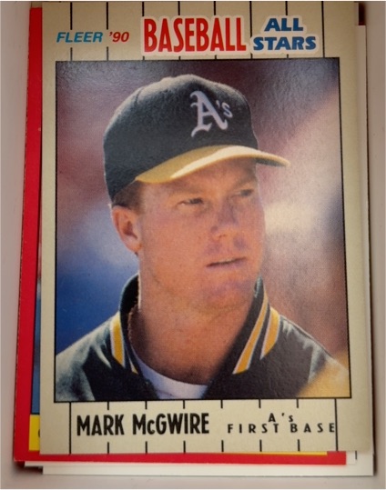 1990 Fleer Baseball All Stars #25 Mark McGwire — front
