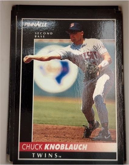 1992 Pinnacle #119 Chuck Knoblauch Minnesota Twins — front