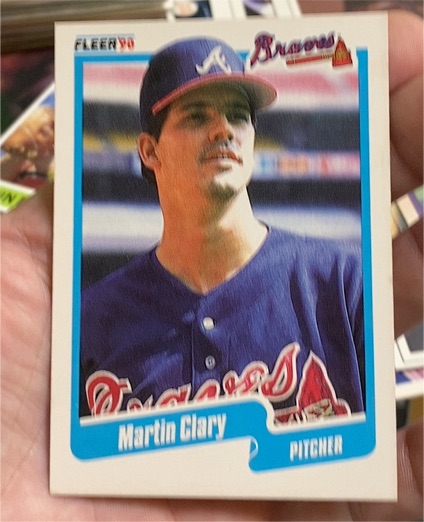 1990 Fleer #578 Martin Clary — front