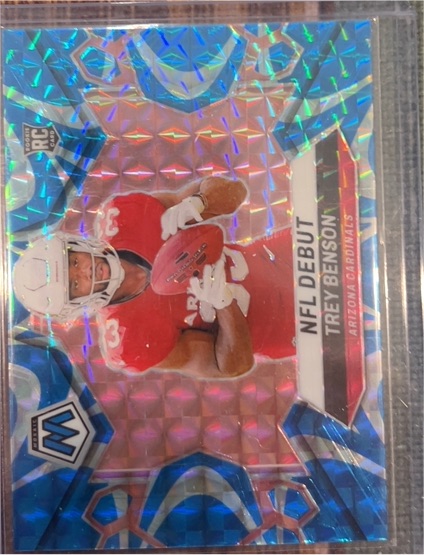 2024 Panini Mosaic #277 Trey Benson NFL Debut — front